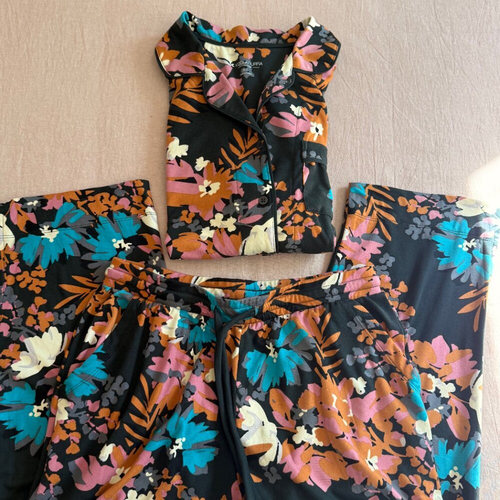 Koolaburra by UGG Jersey Pajama Set Floral Size XS - Picture 3 of 14